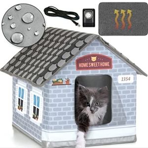 Petyella Heated Cat House. Brick